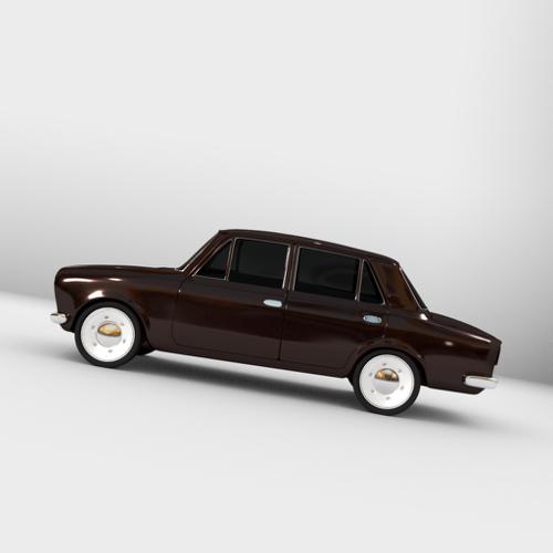 Russian Lada manifold car model ( low poly 3D printable )