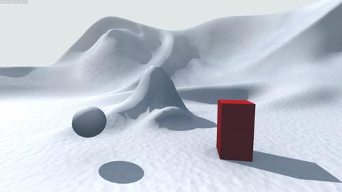 der On Shader Example: snow