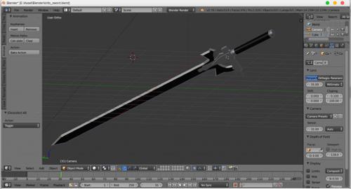simple elucidator (kirito's sword from SAO)