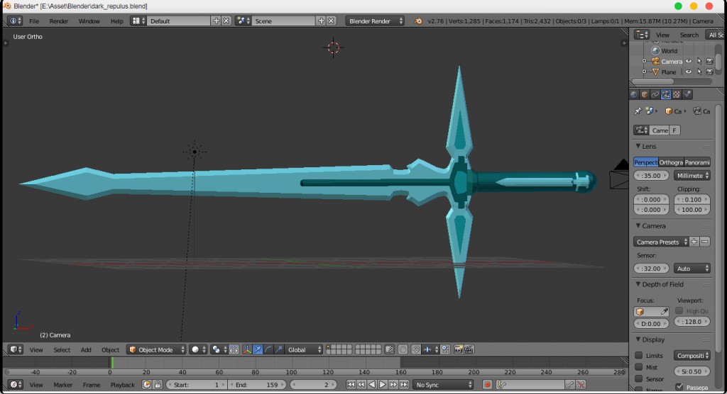 simple sword Dark Repulser