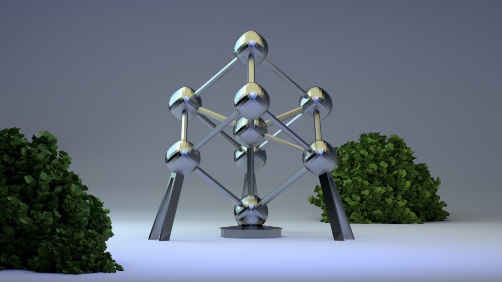 The atomium (low poly)