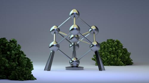 The atomium (low poly)