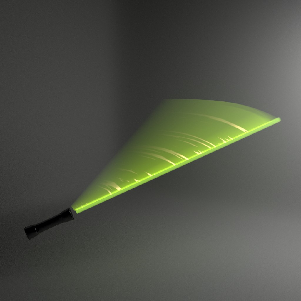 Customizable Glowing Sword Motion Effect Setup (no blurs used)