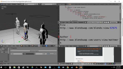 Rigged Walking Physics Actor