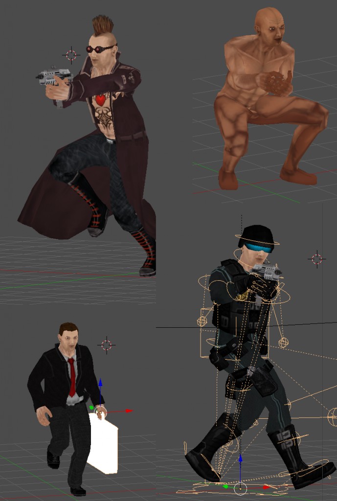 3 Basic male characters