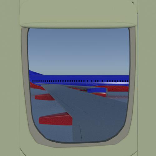 737-400 Window View