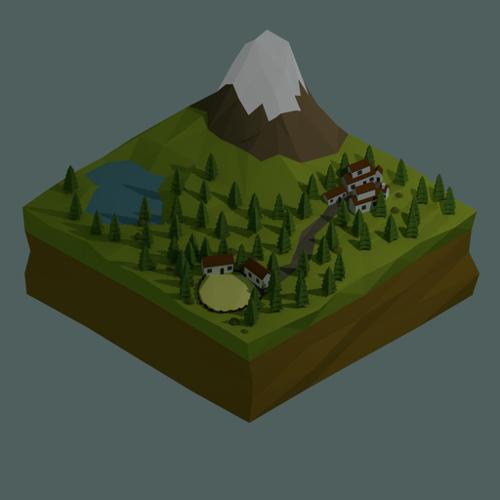 Low poly Mountain