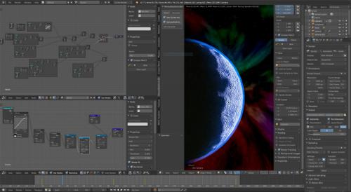Procedural Space Scene