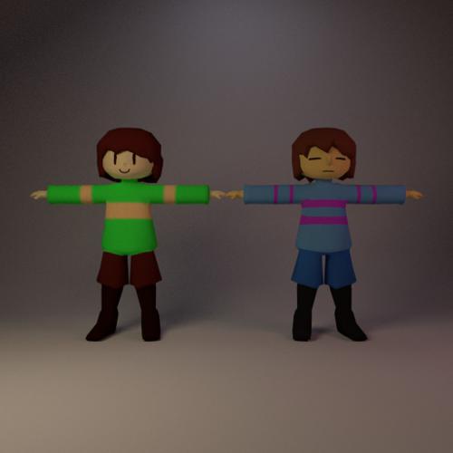 Undertale - Frisk & Chara
