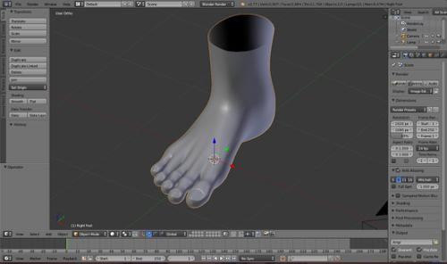 Right foot
