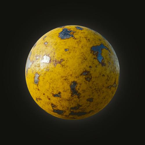 Procedural Painted Metal Material