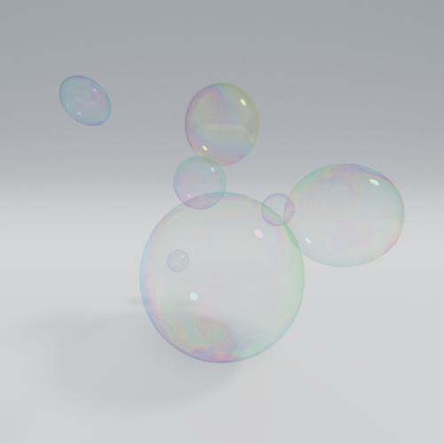 Animated soap bubble shader