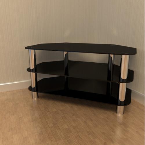 Glass and Chrome TV Stand