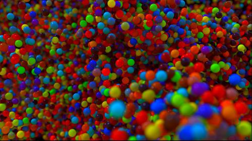 colourful particles