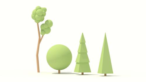 Low Poly Trees - Youtube Tutorial