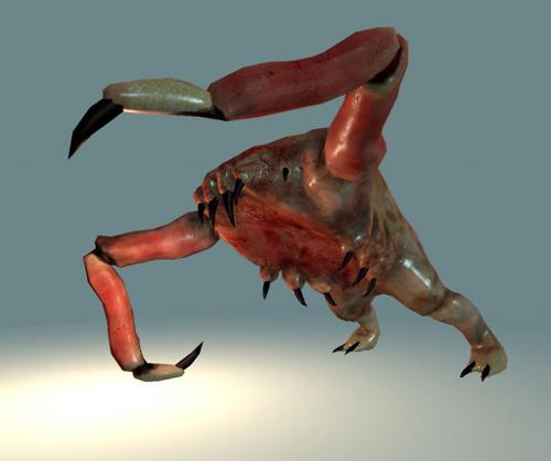 Headcrab (Half Life) Textured+Rigged+Animated