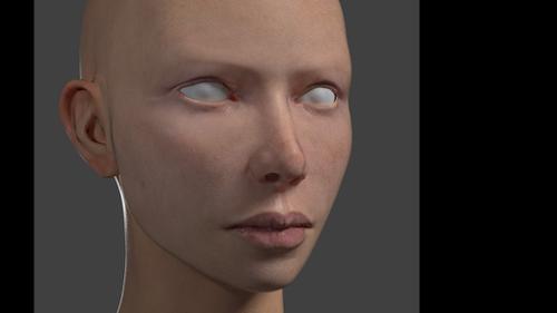 Skin texturing demonstration.