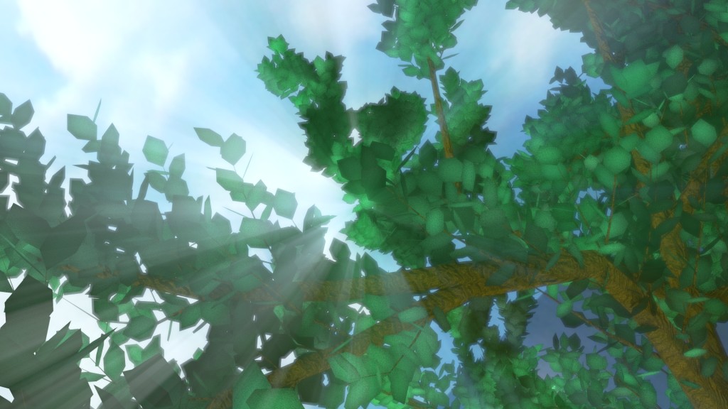 Test subsurface scatering On leaves