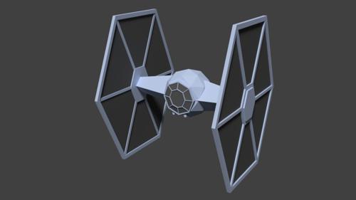 Low Poly TIE fighter