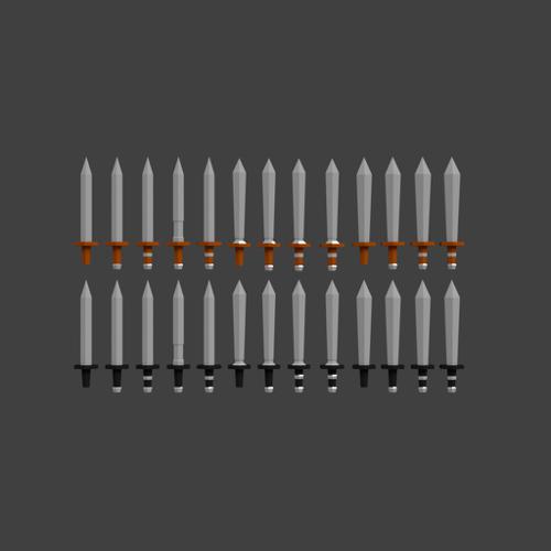 Low-Poly Basic Sword Set