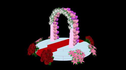 Wedding Arch Scene