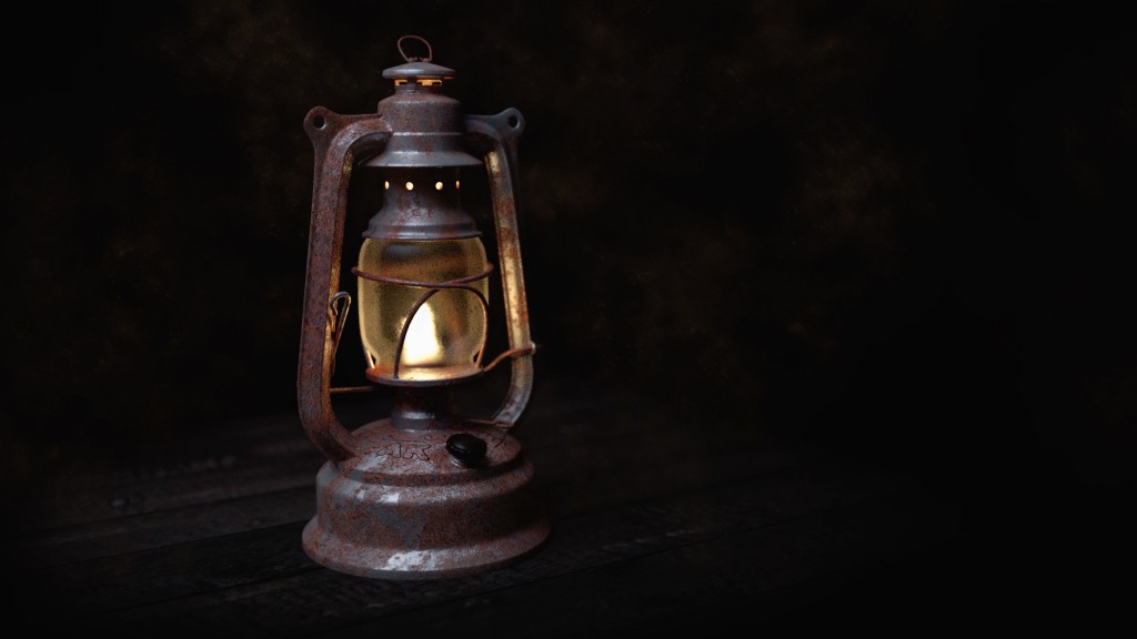 Old petrol lamp