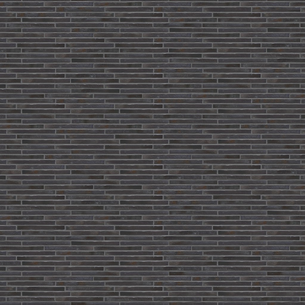 Tileable Long Dark Brick Wall Texture