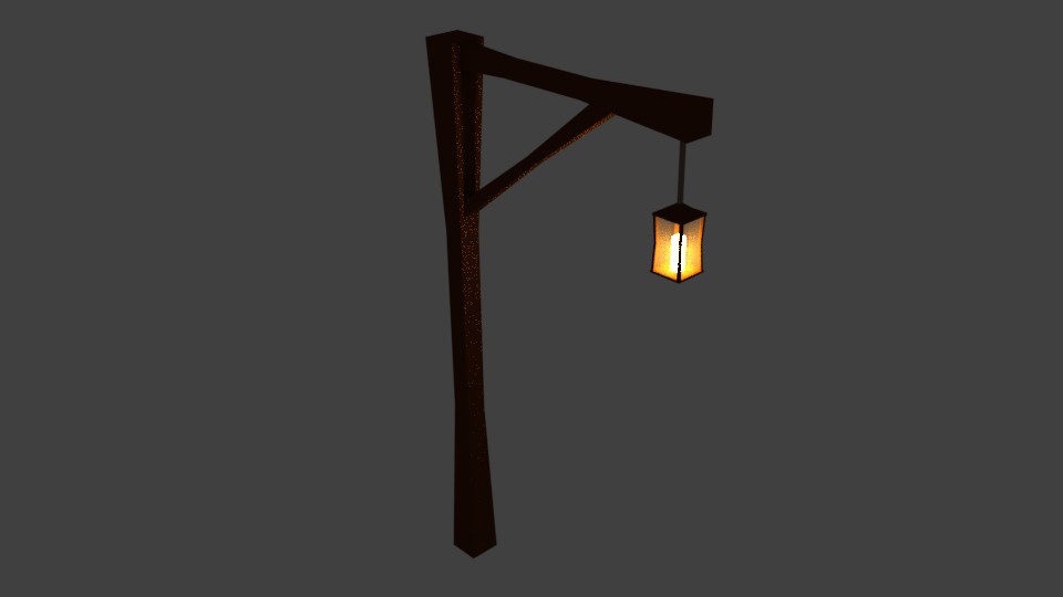 Low poly lamp