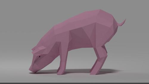 Pig Low Poly