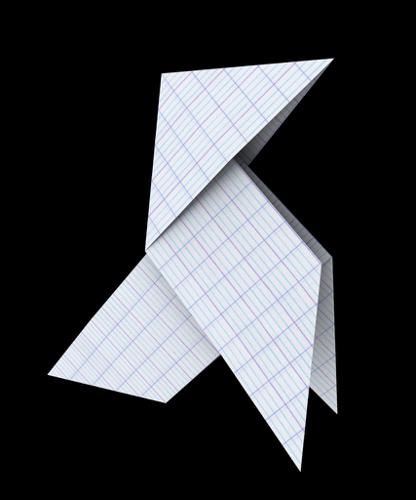 EN : Paper bird / FR : Cocotte en papier