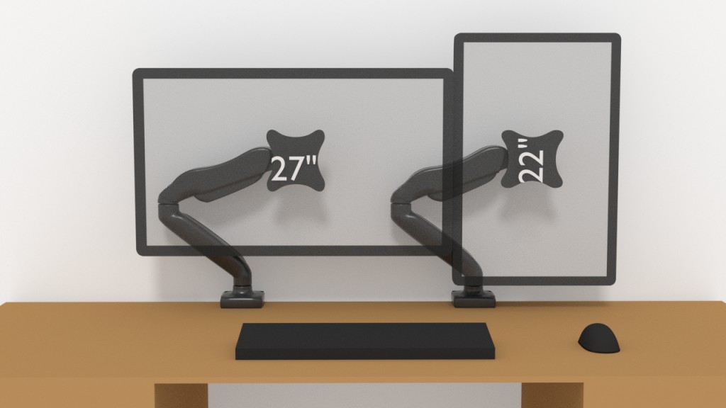 monitor with NB-F80 desk stand