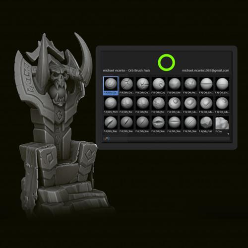 Zbrush Orb Brushes pack for Blender 3D