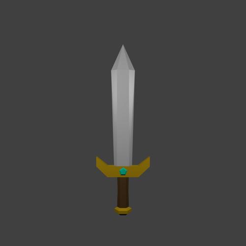 Low Poly Basic Sword