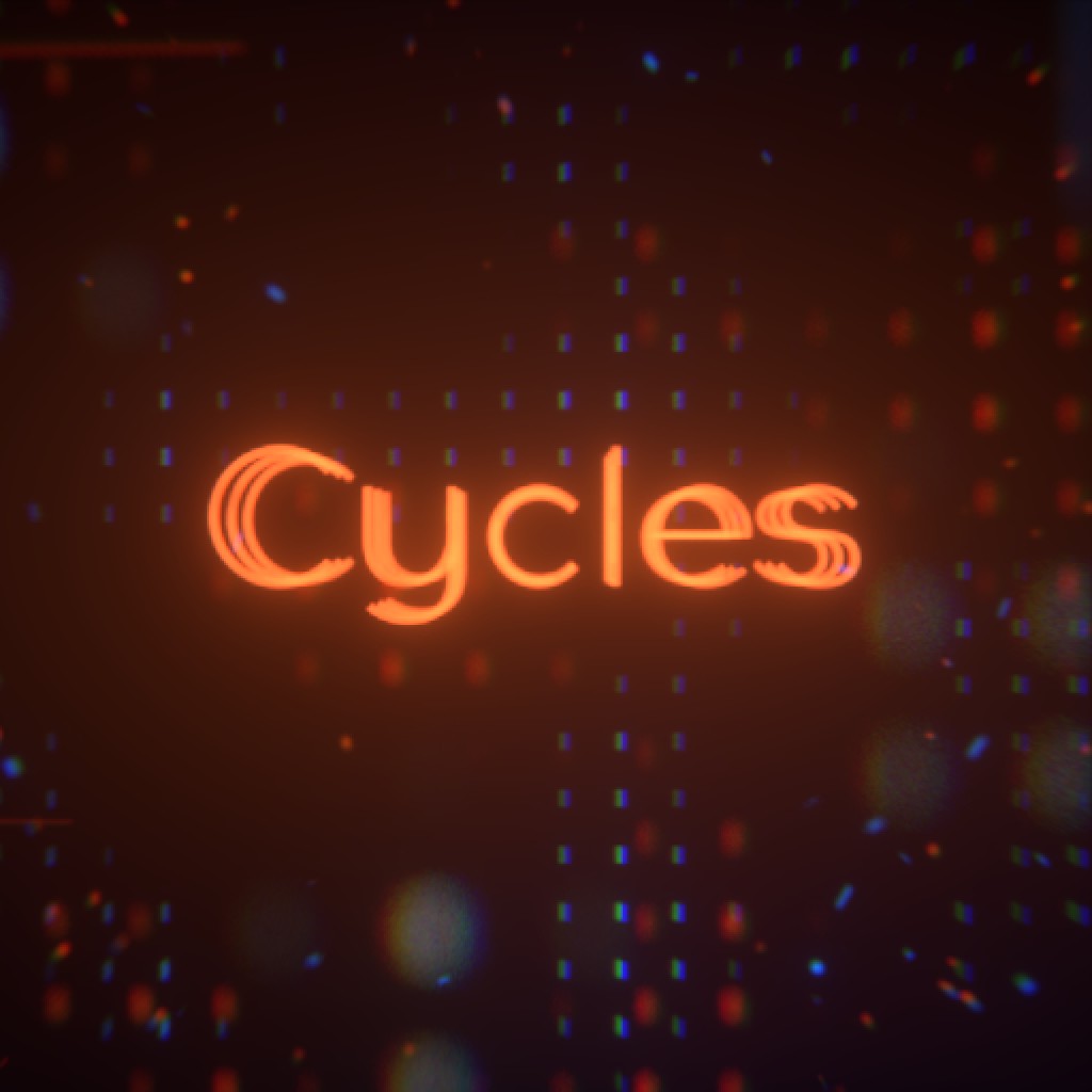 Sci fi or neon parcicles intro