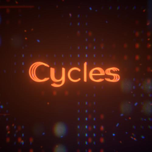 Sci fi or neon parcicles intro