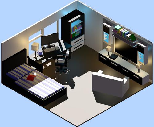My First Isometric Bedroom