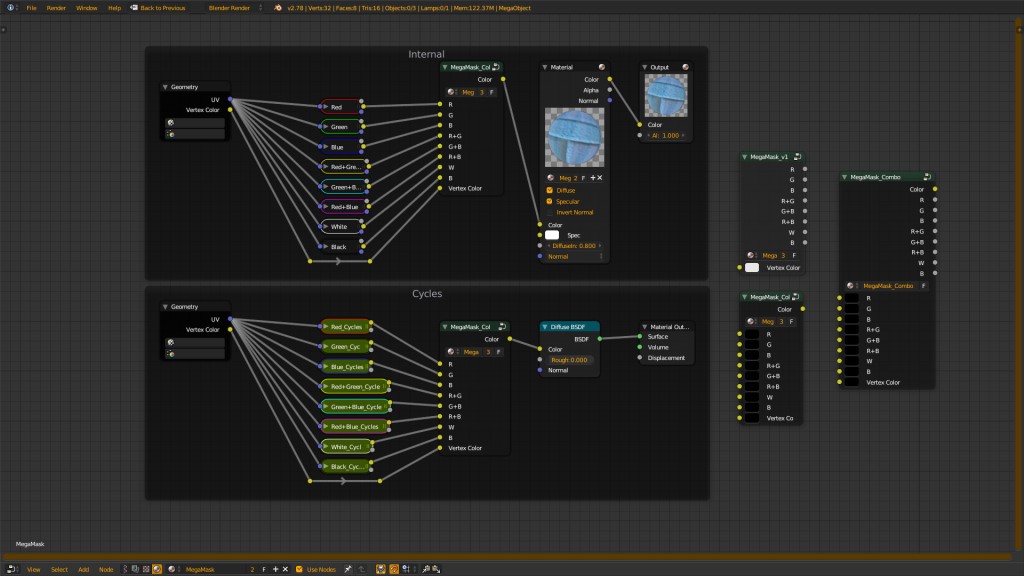 Material 8 in 1 Node Group (Vertex Color mask) v1