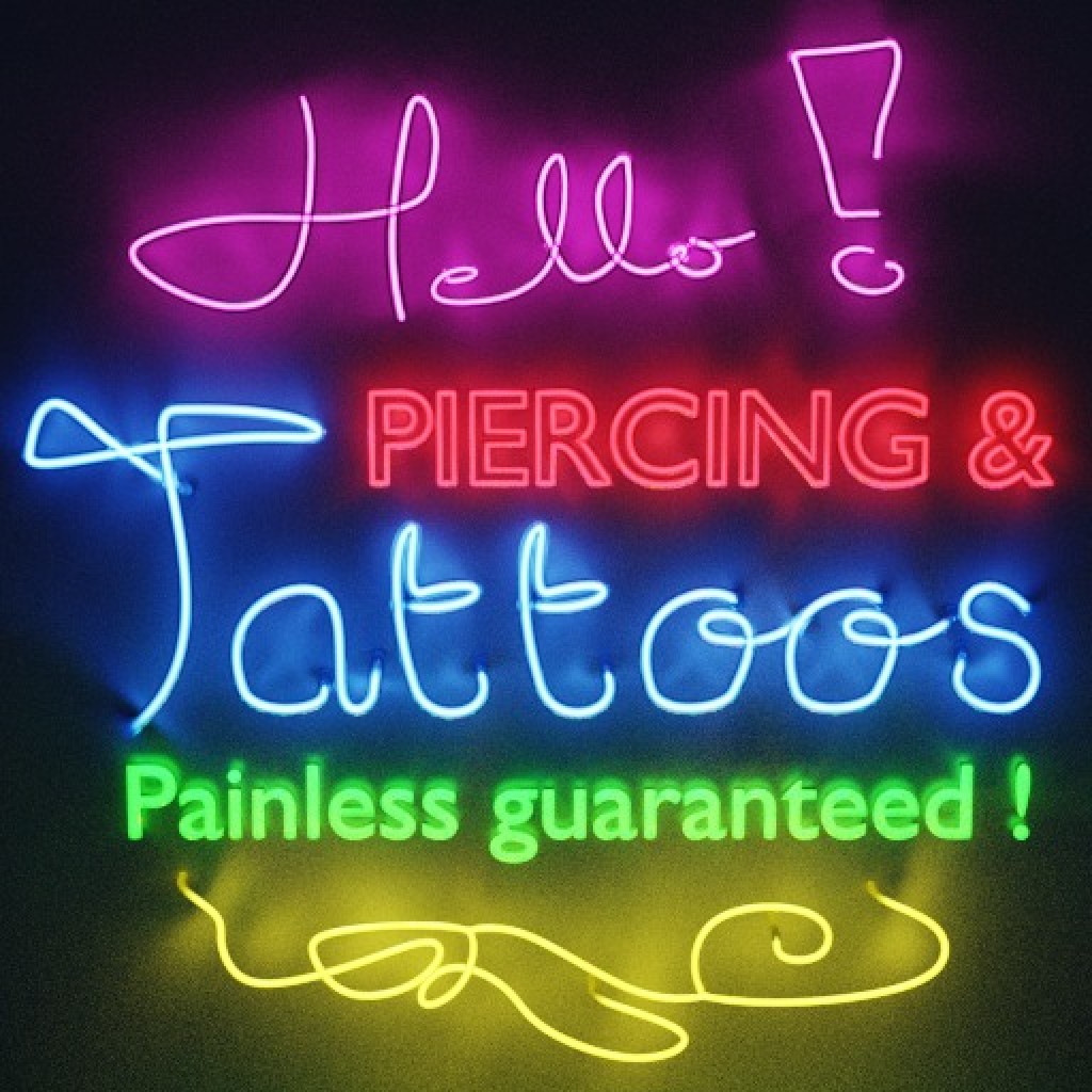 Neon sign material