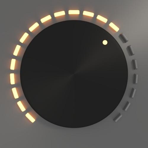 Knob with lighting leds (animatable)
