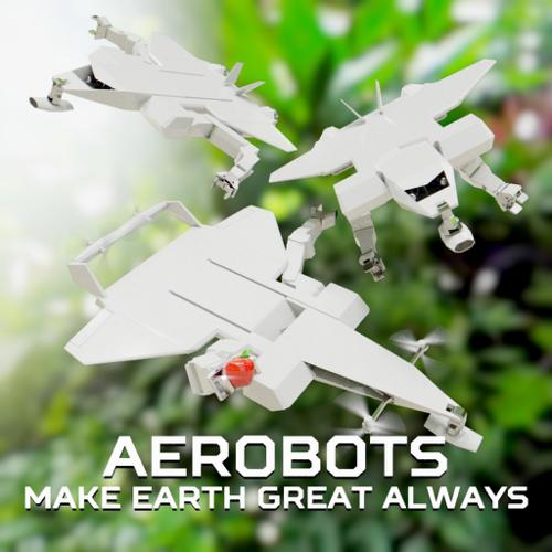 AEROBOTS MAKE EARTH GREAT ALWAYS
