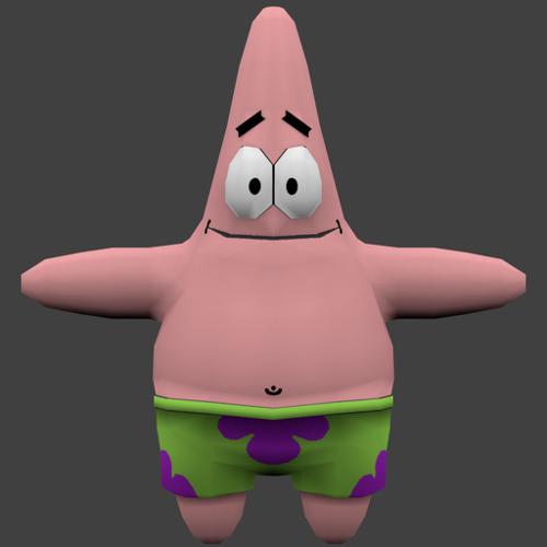 Patrick Estrela LOW POLY