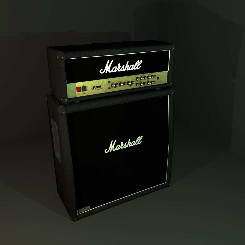 Marshall JVM210H and 1960 Amp