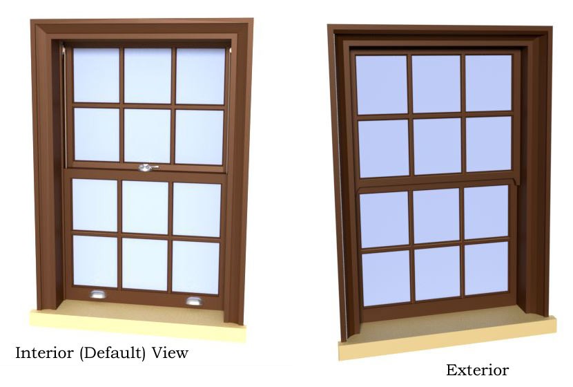 Double Hung Drop Sash Window