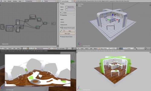 360° Render using an Equirectangular Camera Setup