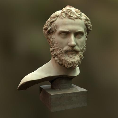 A bust of a roman