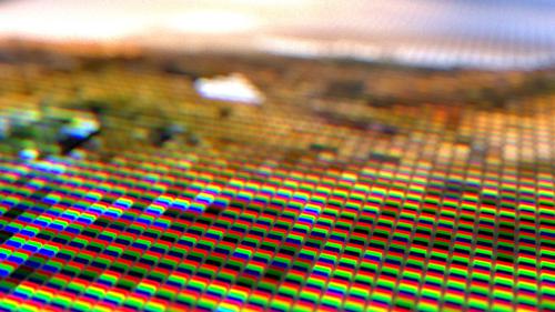 lcd display procedural using particles
