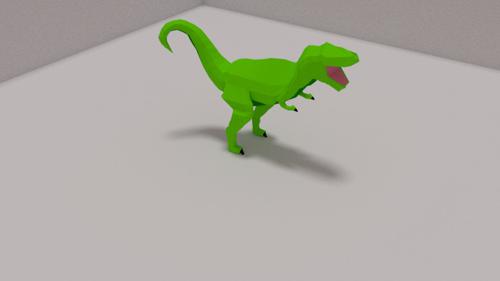 low-poly t-rex