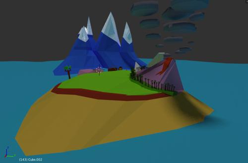 deserted island