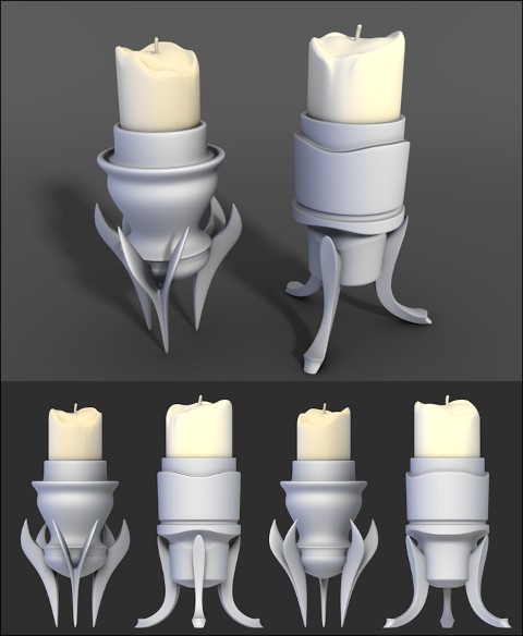 Candle bases for Sintel