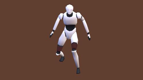 LOW POLY ROBOT FULL RIGGED